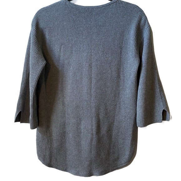 Chico's Rib Knit Pullover V-Neck Sweater - Picture 11 of 11